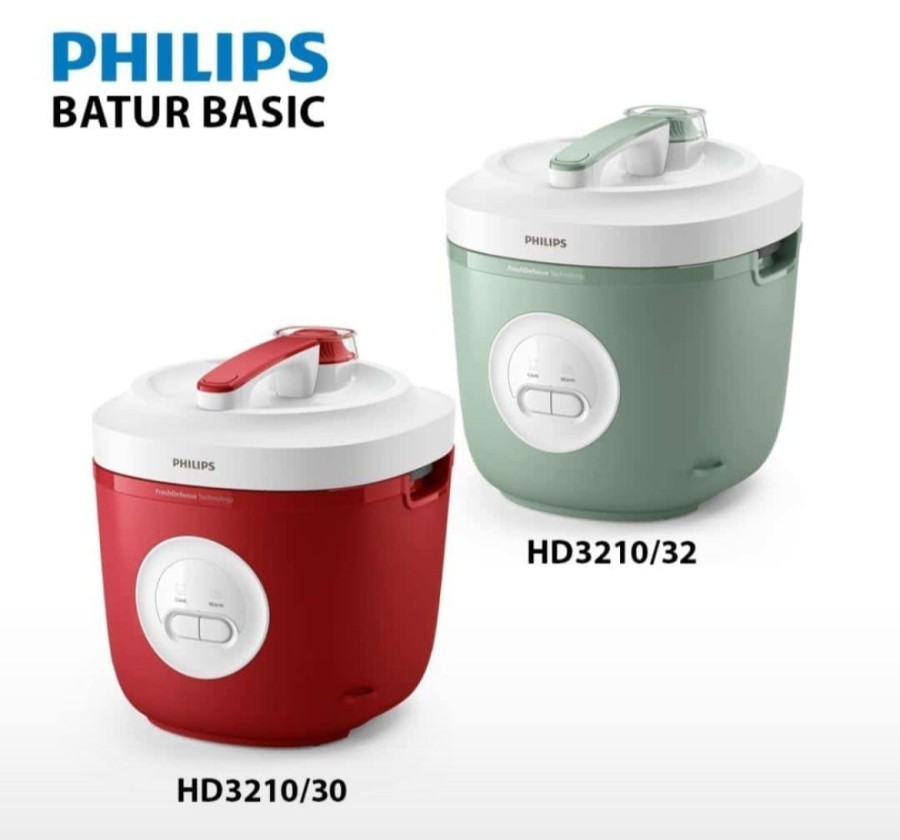 PHILIPS HD-3210/32 RICE COOKER DAN WARMER 1.8 LITER NON STIK BAKUHANSEKI