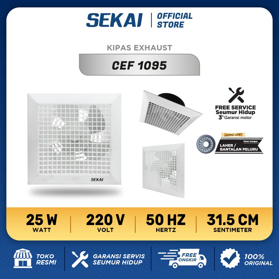 Kipas Angin Dak Exhaust Tipe Langit-Langit CEF 1095