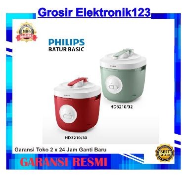 PHILIPS HD-3210/32 RICE COOKER DAN WARMER 1.8 LITER NON STIK BAKUHANSEKI