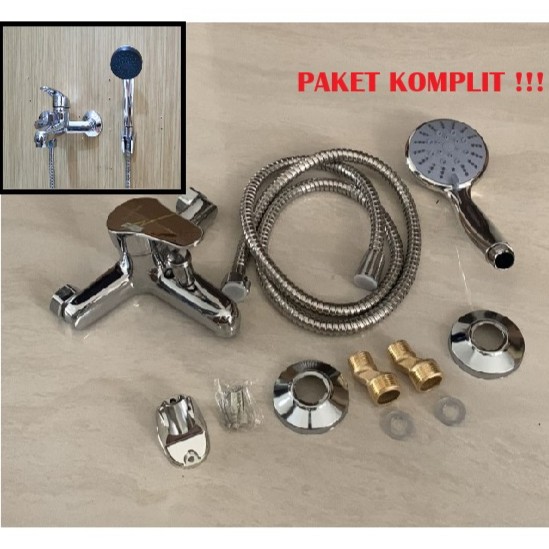 PROMO Kran Mixer Panas Dingin Komplit / Keran Shower Model Toto/Kran Bathup
