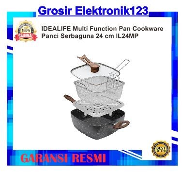 IDEALIFE Multi Function Pan Cookware-Panci Serbaguna 24 cm IL24MP