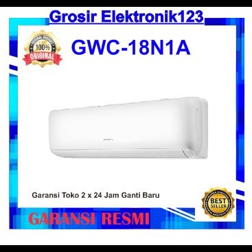 GREE GWC18N1A Ac 2 PK Split Deluxe Standard Series Black Diamond Fin | Air Conditioner 2PK GWC-18N1A GWC 18N1A Non Inverter