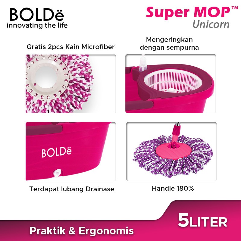 BOLDe Super Mop Unicorn PEL LANTAI