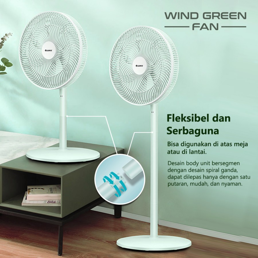 GREE KIPAS ANGIN BERDIRI STANDFAN GCF14IGN 14'' GCF-14IGN