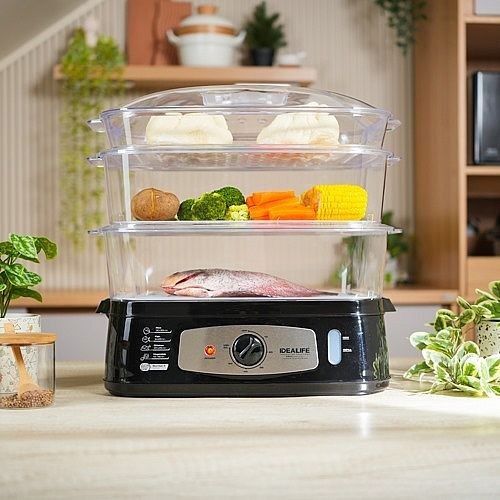 IDEALIFE Food Steamer Pengukus Makanan IL 114C (3 Layer)
