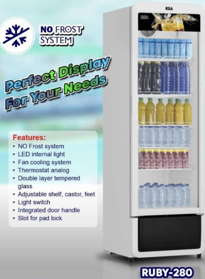 RSA Showcase 1 Pintu 280L RUBY 280 / 280 L RUBY280 / 280 Liter