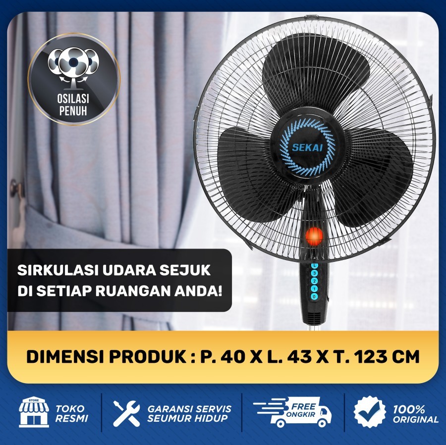 Sekai Kipas Angin Tumpu SFN 1621- 16 Inchi