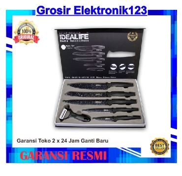 IDEALIFE - Knife Set - Perlengkapan Pisau Dapur IL-160 IL 160