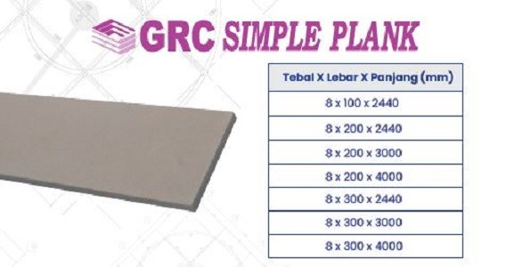 GRC Simple PLANK ( Sejenis conwood )