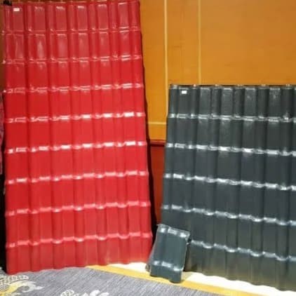 Atap upvc / UPVC Roof / Genteng UPVC Shunda abu-abu 1060x1971mm