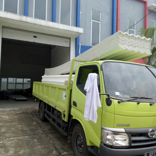 Atap UPVC Maspion SupeRoof Putih Doff 122.1-117.5mm
