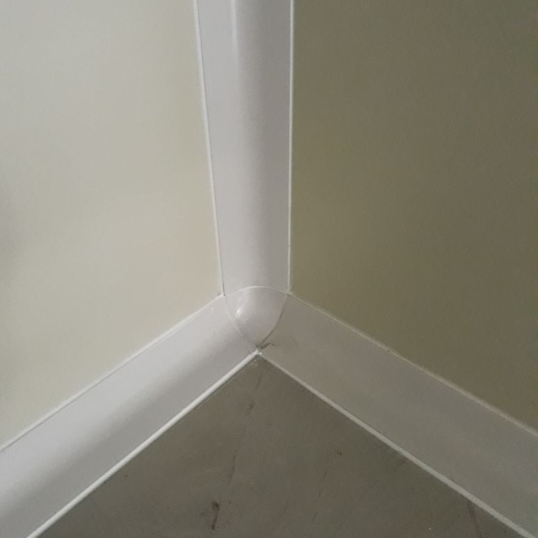 3 way curving angle sandwich panel - Putih