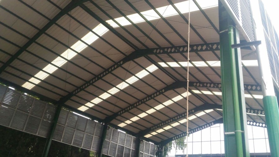 Atap UPVC Maspion SupeRoof Putih Doff 122.1-117.5mm