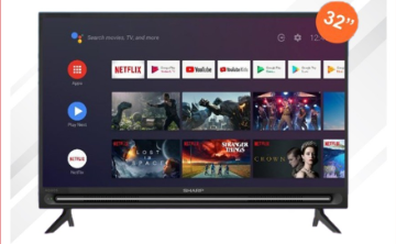 SHARP 2T-C32BG1I ANDROID TV LED - Hitam [32 Inch/ HD READY]