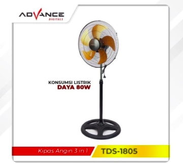 Advance TDS-1805 Kipas Angin 3in1 Stand / Desk / Wall 18 Inch TDS-1805
