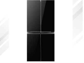 Gea Kulkas 4 Pintu G4D522 / G4D-522 Tempered Glass Black 522L