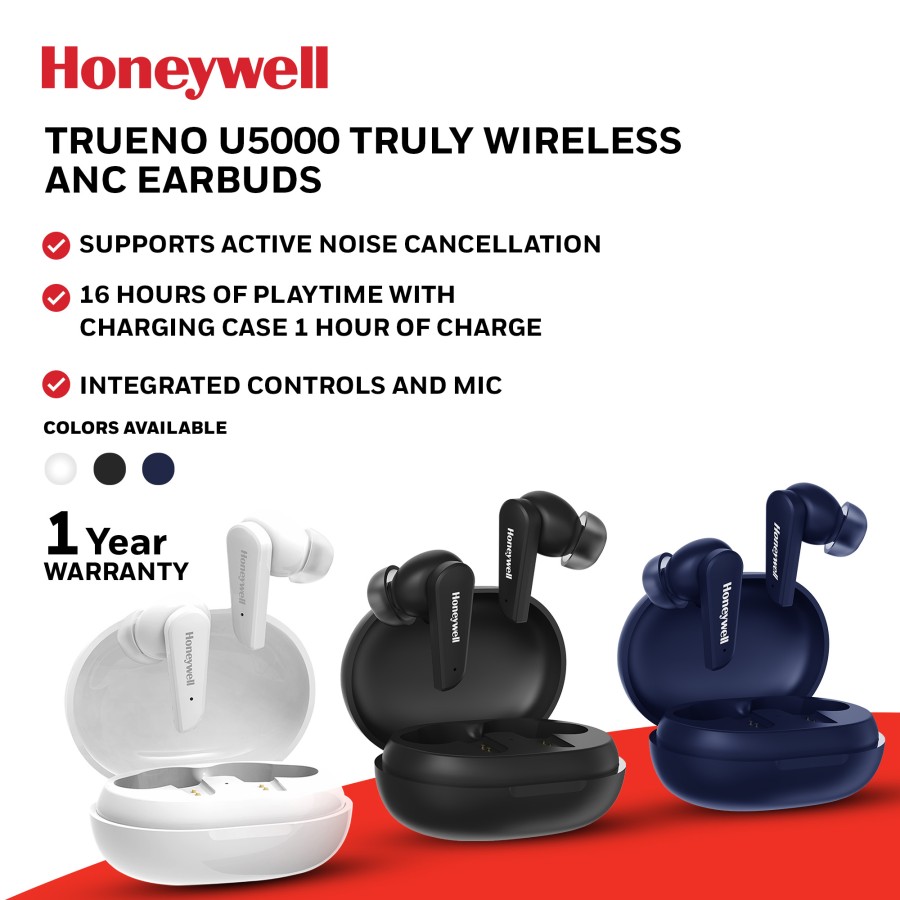 Honeywell Trueno U5000 TWS Truly Wireless ANC Earbuds