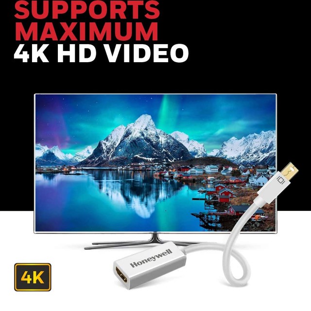 Honeywell Kabel HDMI to Mini Display Port Adapter - White