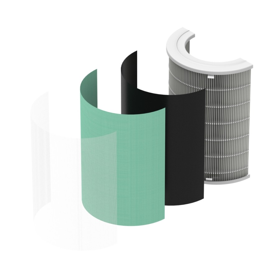 Honeywell Air Touch U1 Replacement Filter – 3 in 1 Compound Filter with Pre-Filter, HEPA H13 Filter & Activated Carbon Filter | Anti-Bacterial | Removes 99.99% Allergens, Pollutants, PM2.5, VOCs, Smoke, Toxic Fumes and Odour