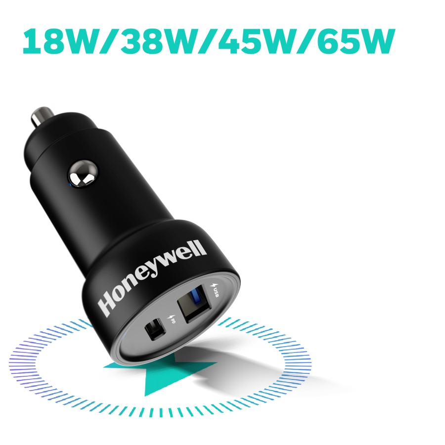 Honewyell 18W/38W/45W/65W/100W Car Charger with Type C & USB 3.0