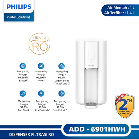 Philips Aquaporin Reverse Osmosis Water Purifier ADD6901WH - Putih - FREE UV Tumblr by Philips