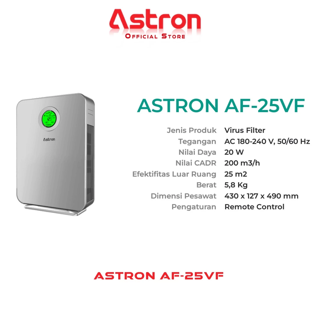 Astron AF-25VF plus Filter Refil