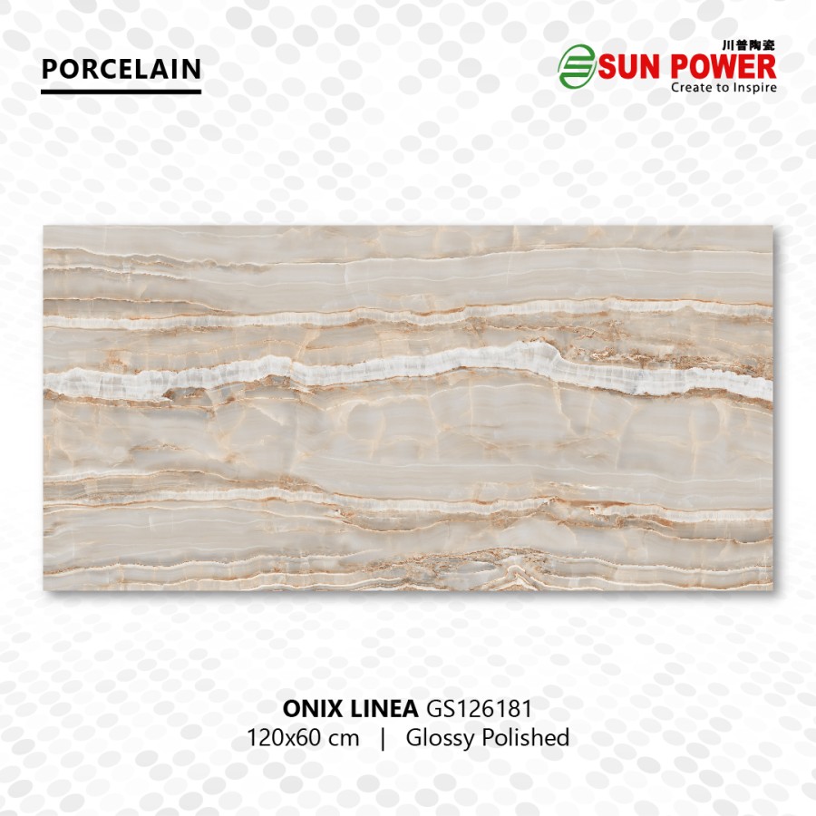 Granit Lantai Glossy Polished - Onix Linea | Sun Power