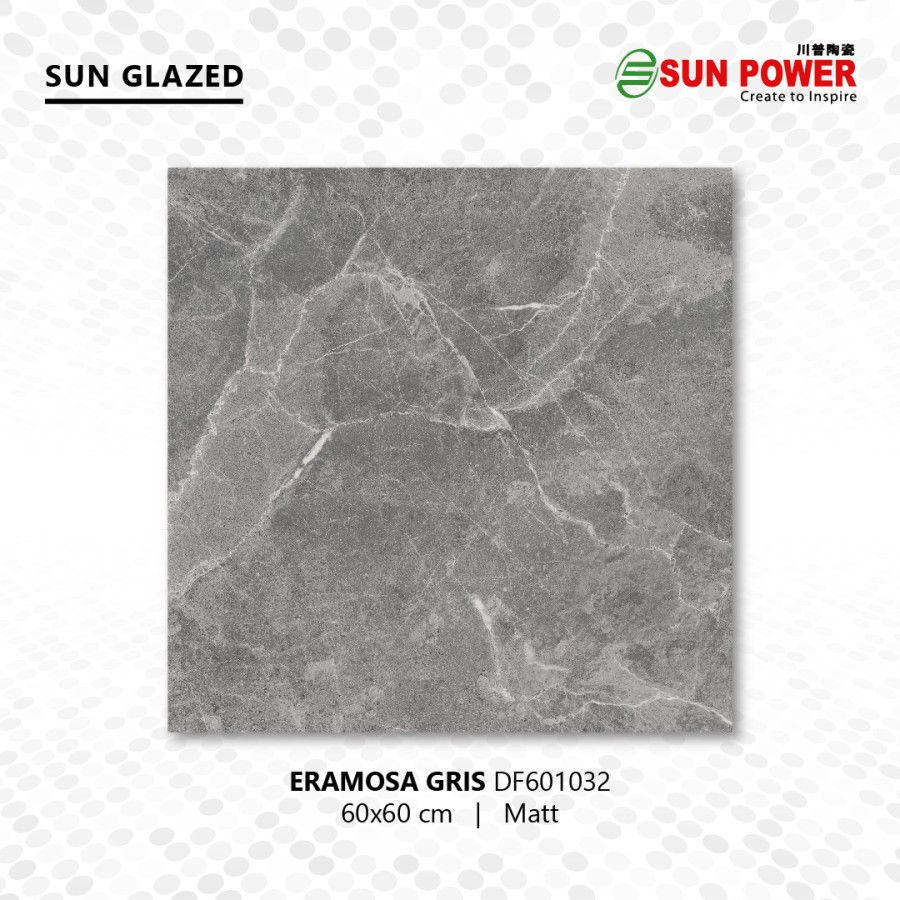 Keramik Lantai Body Putih Matt - Eramosa Series 60x60 cm | Sun Power