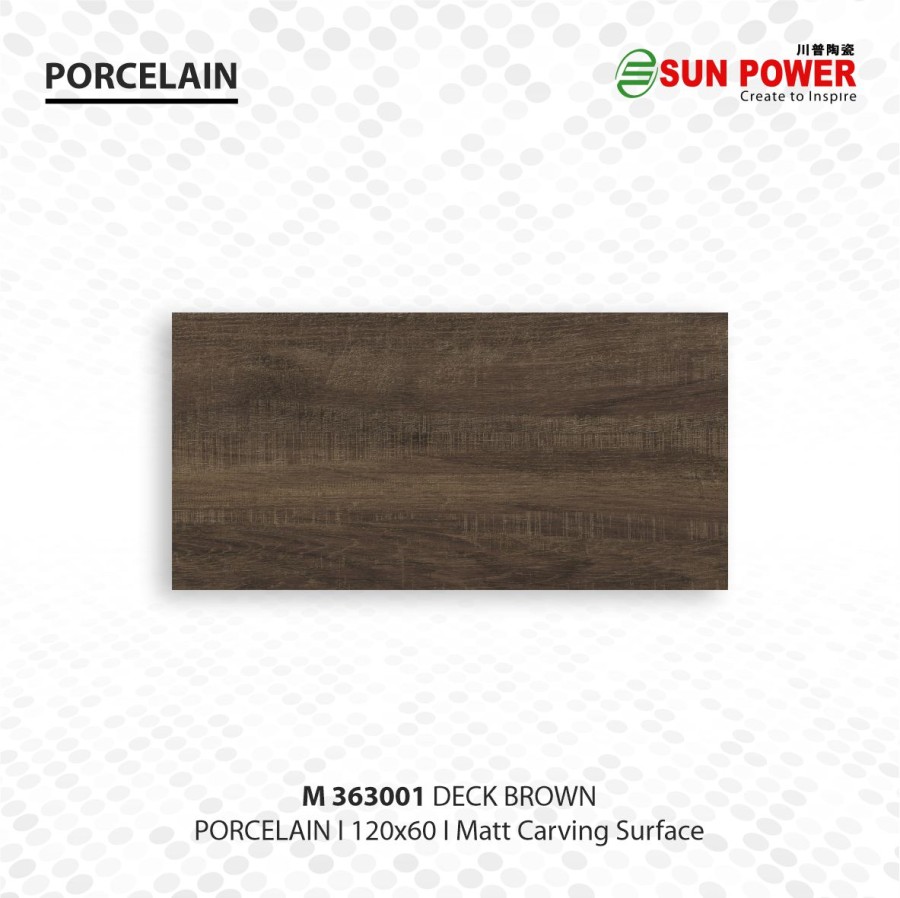 Granit Dinding Matt Carving - Deck Series 60x60 | Sun Power