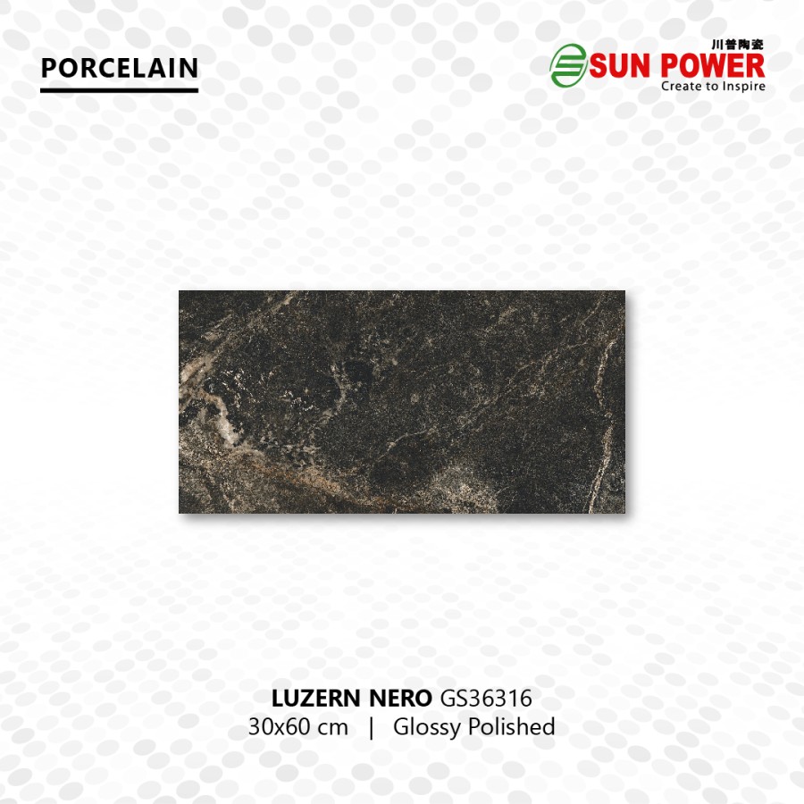 Granit Lantai & Dinding Glossy Polished - Luzern Nero | Sun Power