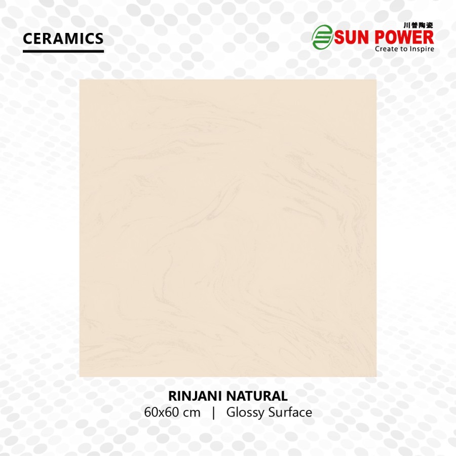 Keramik Lantai Body Putih Glossy Warna Cream 60x60 | Sun Power