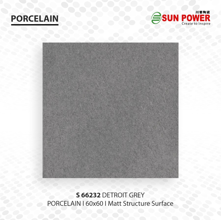 Granit Lantai Anti Slip Matt - Detroit Series 60x60 | Sun Power