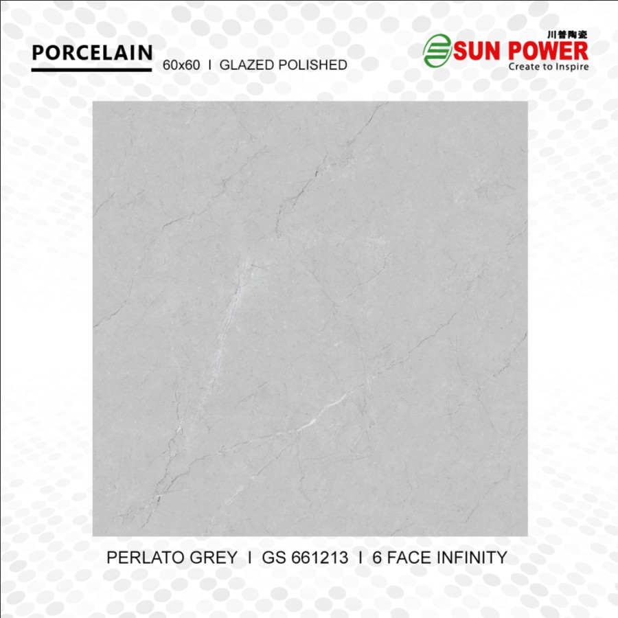 Granit Lantai Glossy Polished - Perlato Grey Series | Sun Power