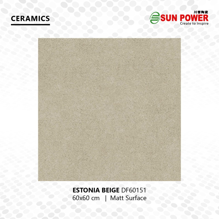 Keramik Lantai Body Putih Matt - Estonia Series 60x60 | Sun Power