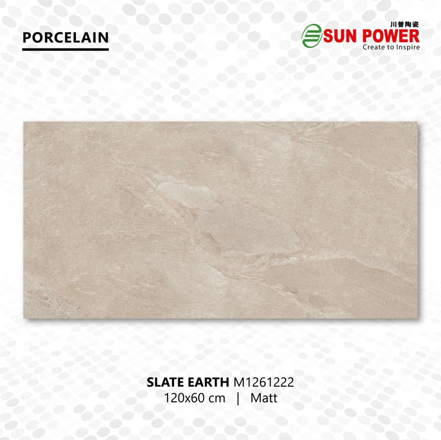 Granit Lantai Matt 120x60 - Slate Series | Sun Power