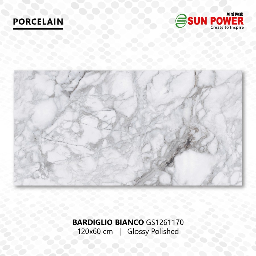 Granit Lantai Glossy Polished - Bardiglio Bianco | Sun Power