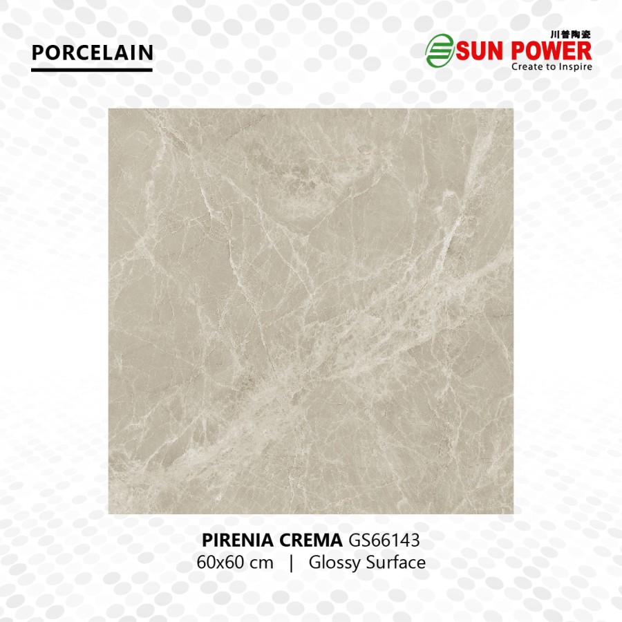 Granit Lantai Glossy Polished - Pirenia Series 60x60 | Sun Power