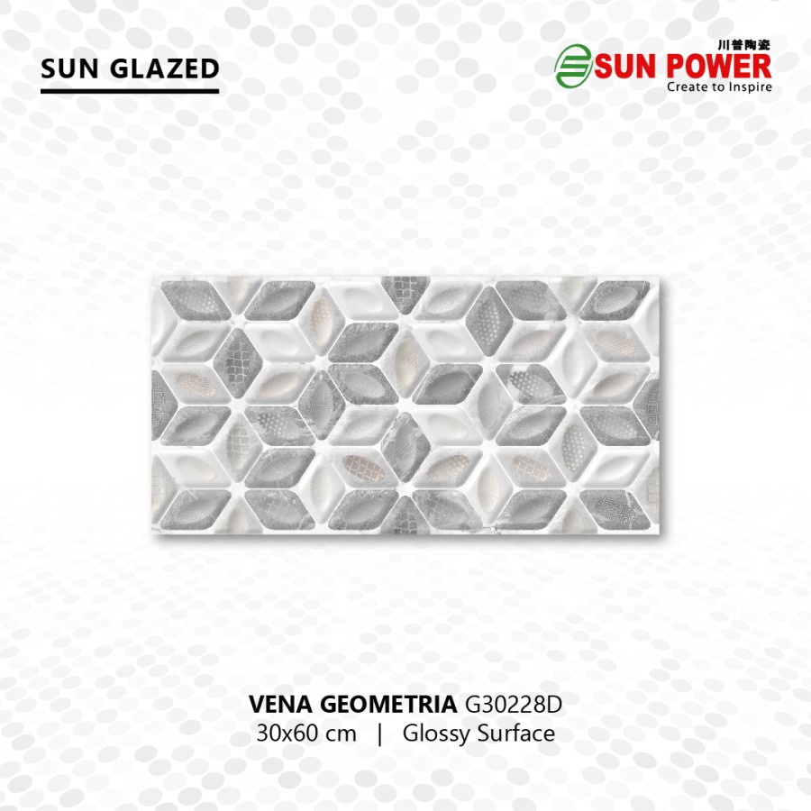 Keramik Dinding Dekoratif Glossy - Vena Series 30x60 | Sun Power