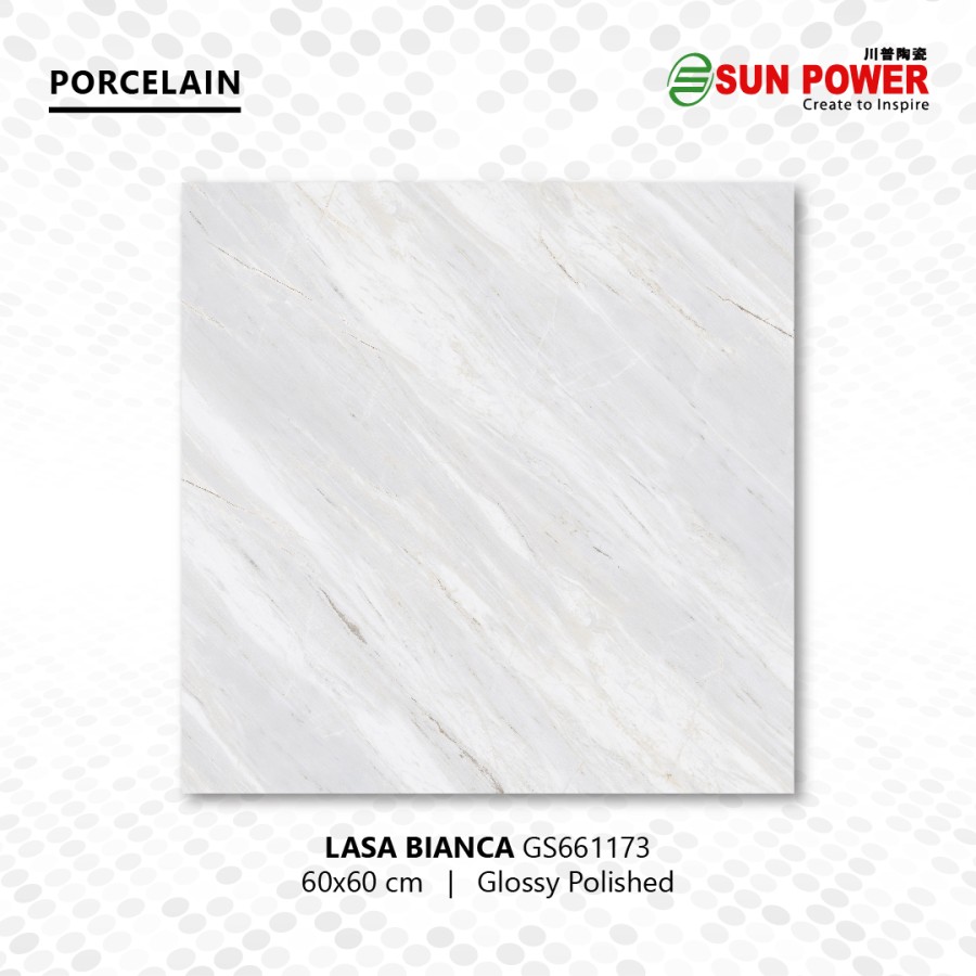 Granit Lantai Glossy Polished - Lasa Bianca | Sun Power