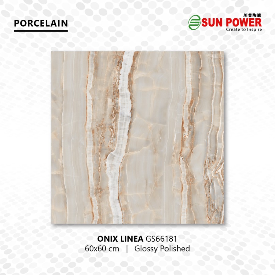 Granit Lantai Glossy Polished - Onix Linea | Sun Power