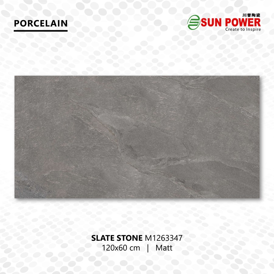 Granit Lantai Matt 120x60 - Slate Series | Sun Power