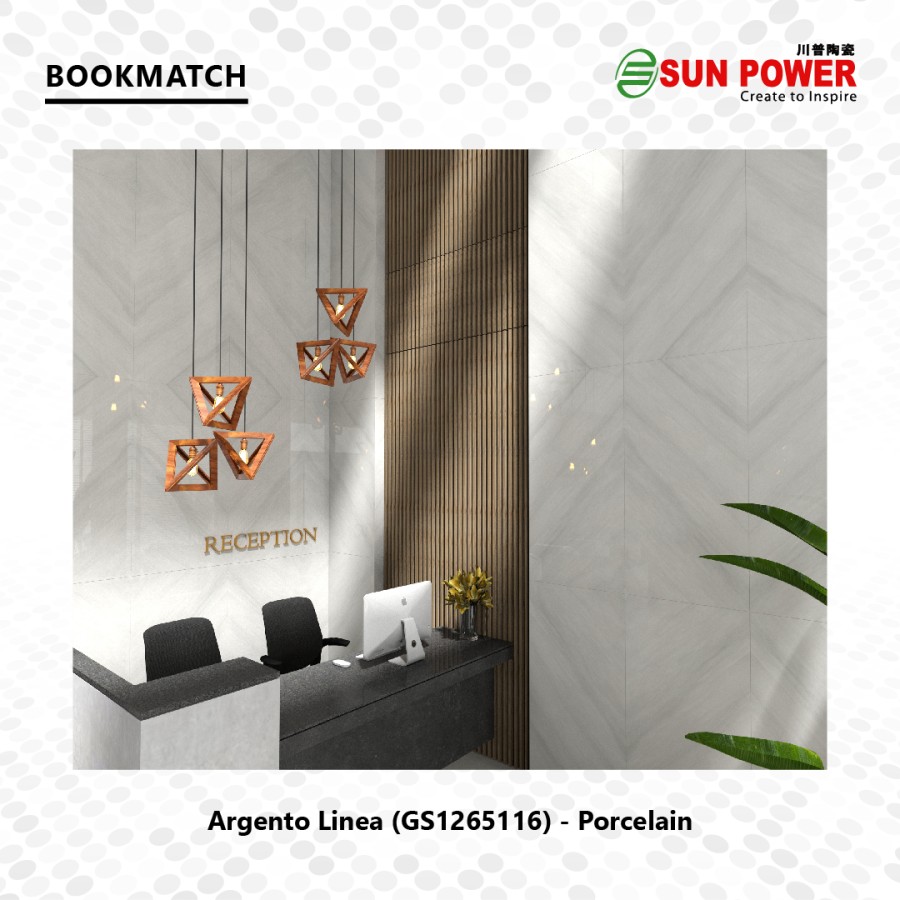 Granit Bookmatch Glossy Polished - Argento Linea | Sun Power