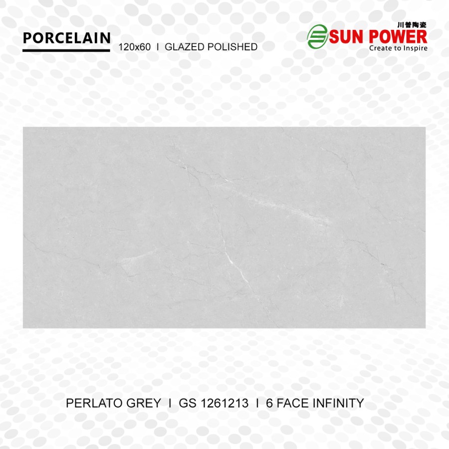 Granit Lantai Glossy Polished - Perlato Grey Series | Sun Power