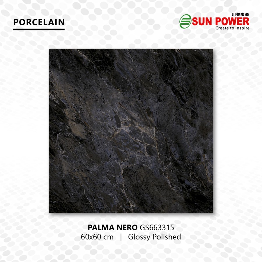 Granit Lantai Glossy Polished - Palma Nero | Sun Power