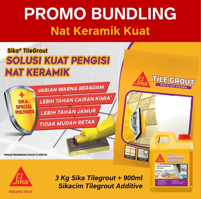 Bundling Sika Tilegrout Additive Pengisi Nat Keramik Kuat