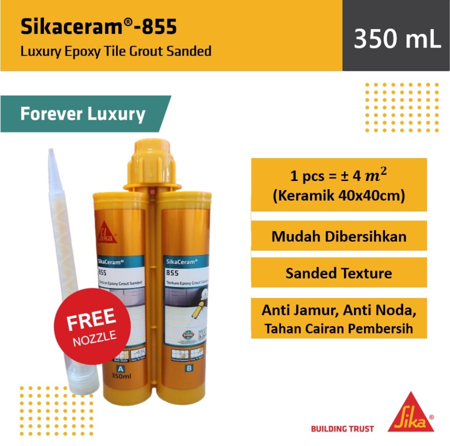 SikaCeram 855 Sanded Texture TileGrout Epoxy Grout Glitter Nat Keramik 400ml