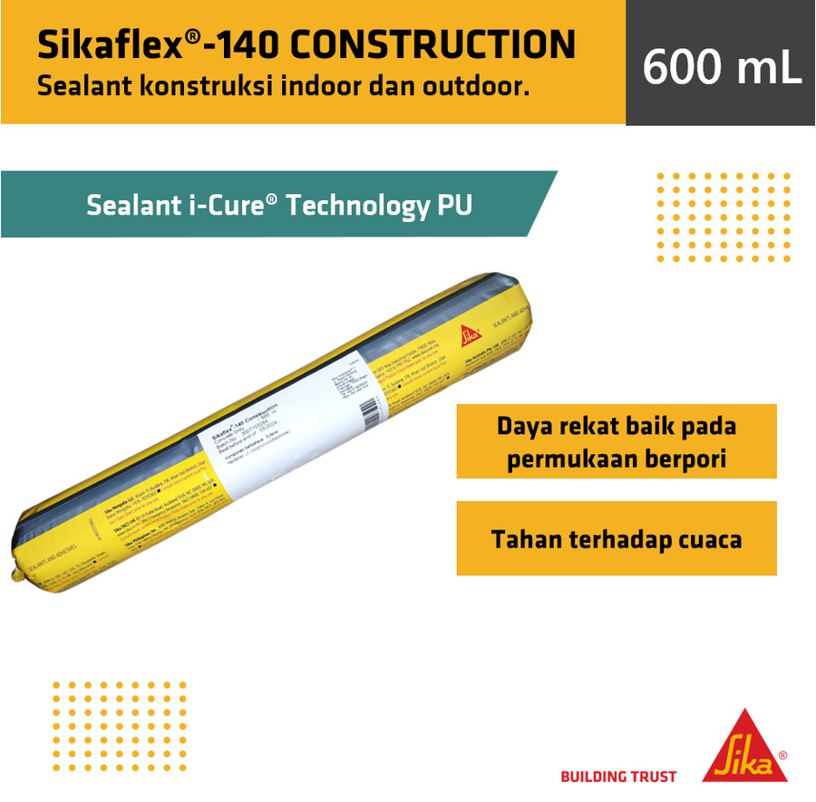 Sika Sikaflex 140 construction sealant hyflex concrete grey 600ml
