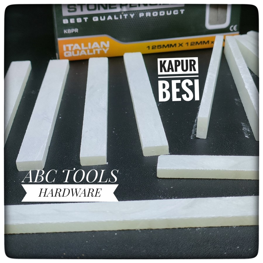 PENSIL TULIS BESI - KAPUR BESI PUTIH - PLATE STONE PENCIL