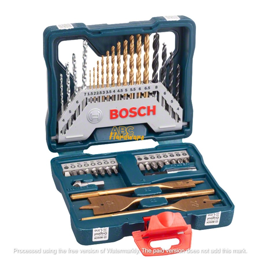 BOSCH X-Blue Line Titanium 40-piece Mata Bor Obeng Kit Set