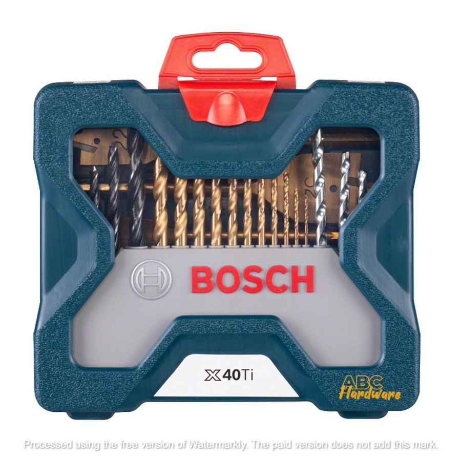 BOSCH X-Blue Line Titanium 40-piece Mata Bor Obeng Kit Set